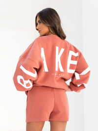 Isabel Oversized Jumper - Burnt Coral