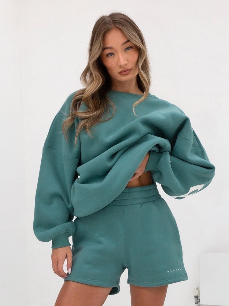 Isabel Oversized Jumper - Dusty Teal