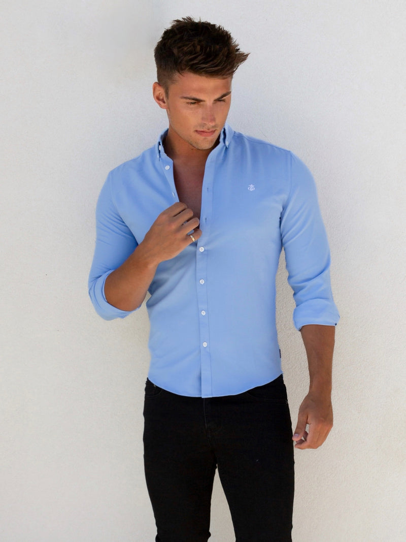 Canberra Long Sleeve Shirt - Light Blue