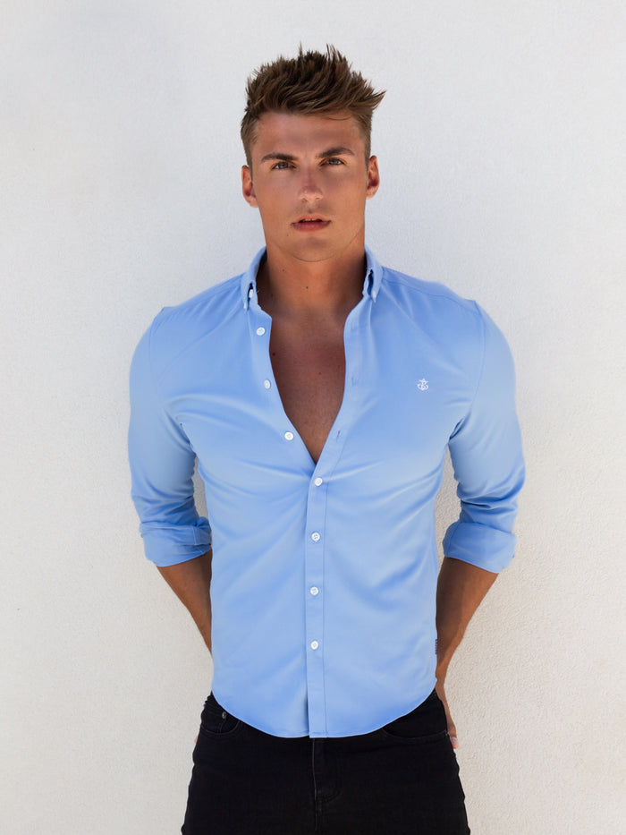 Canberra Long Sleeve Shirt - Light Blue