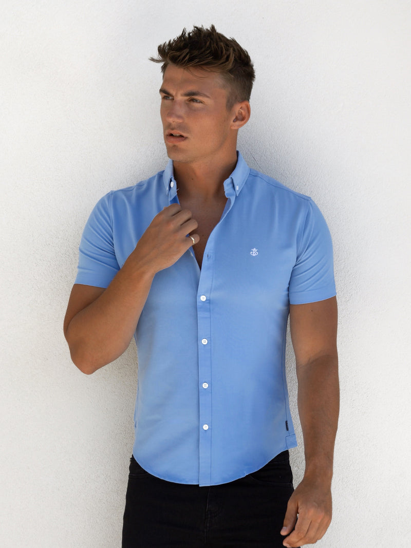 Canberra Short Sleeve Shirt - Light Blue