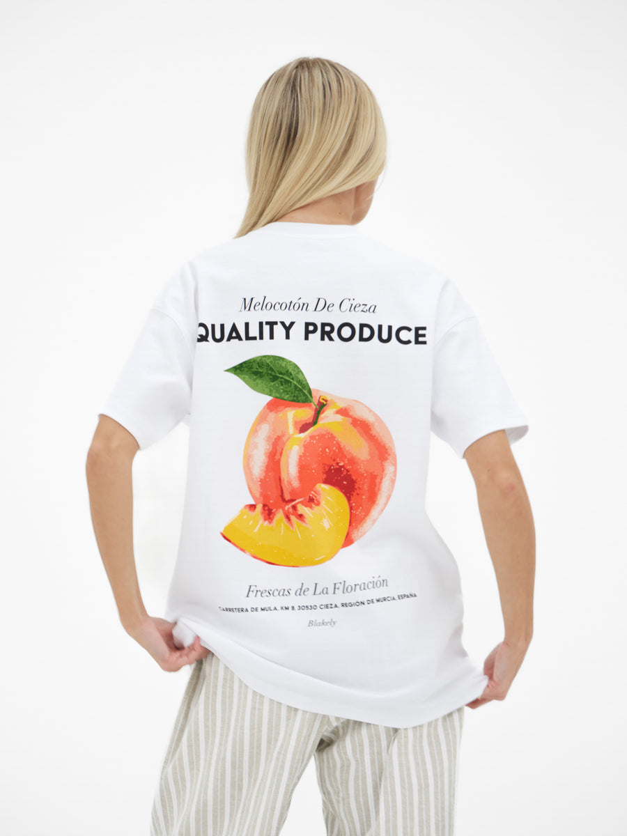 【qualia】peach skin shirt BLACK デレス Buy Blakely Womens White Pia Peach Oversized T-Shirt | Free
