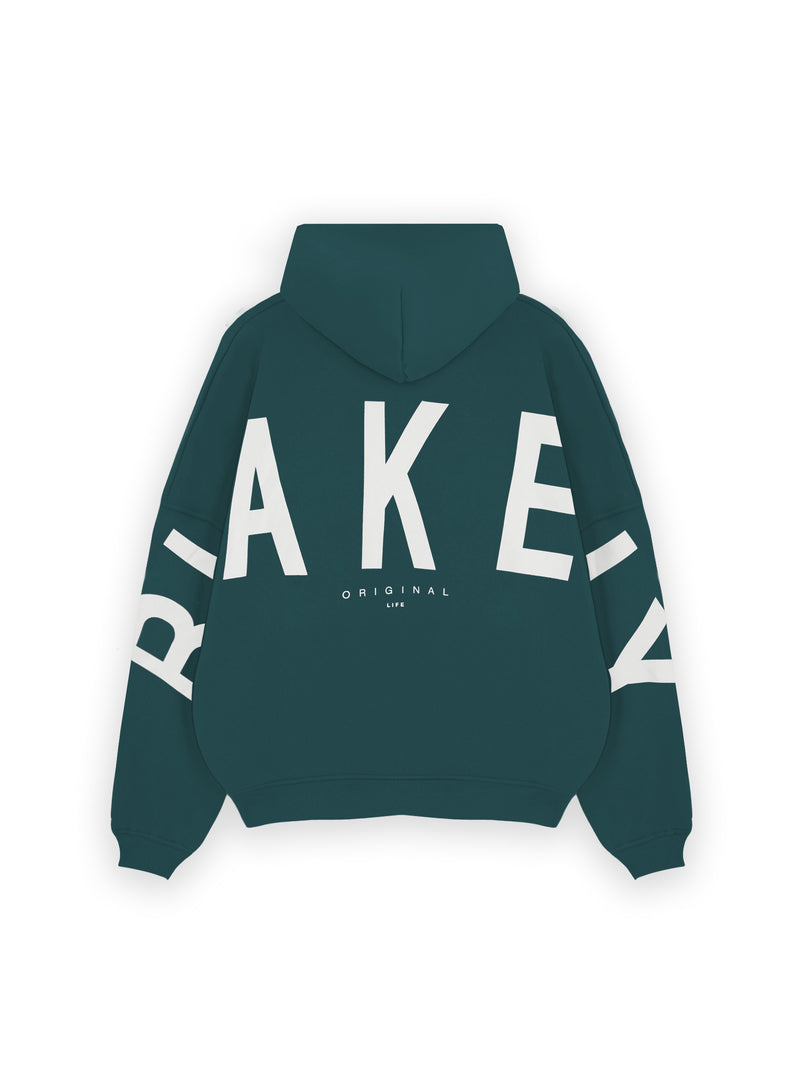 Idris Oversized Hoodie - Pine Green