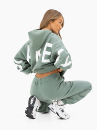 Isabel Oversized Hoodie - Sage Green