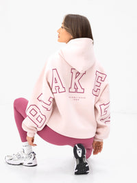 Varsity Isabel Oversized Hoodie - Ballet Pink