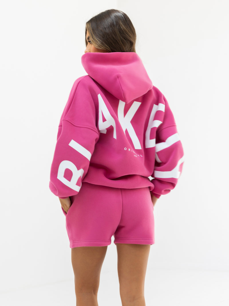 Isabel Oversized Hoodie - Hot Pink