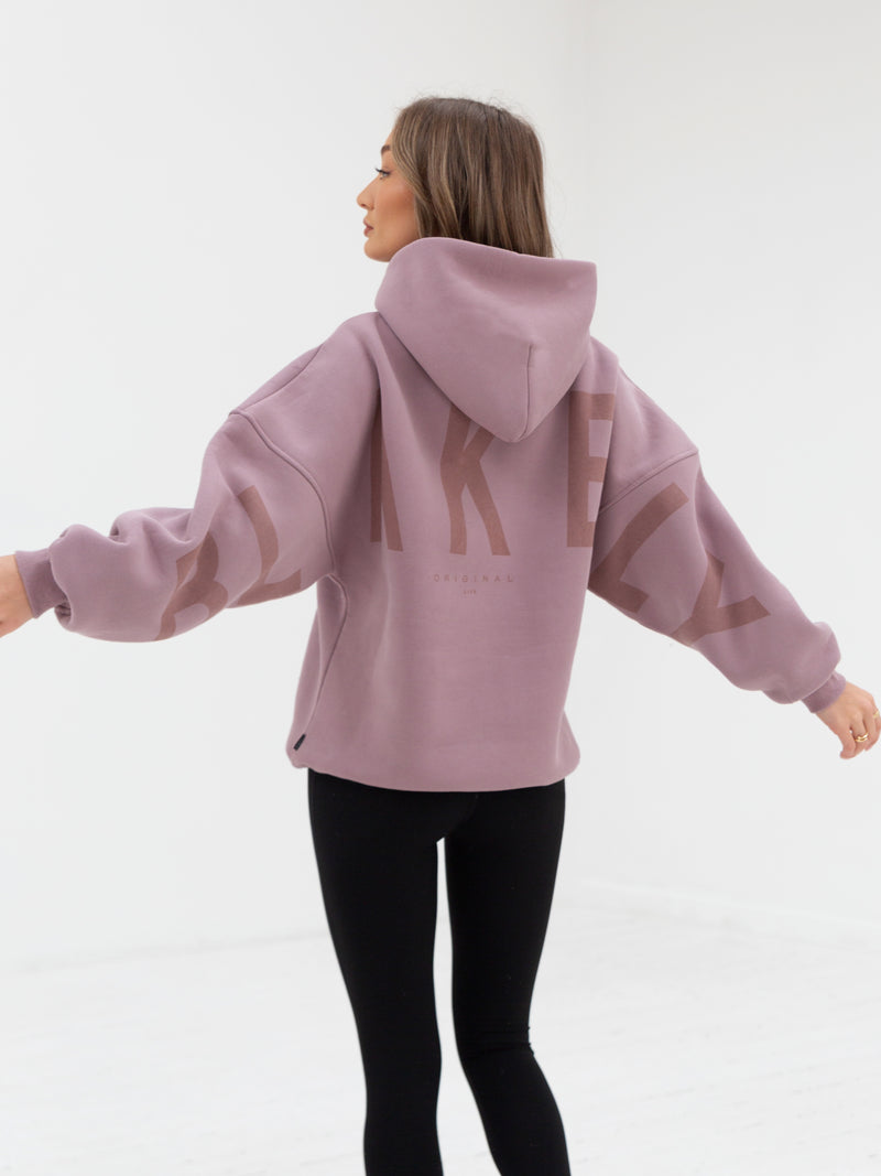 Tonal Isabel Oversized Hoodie - Dusty Pink