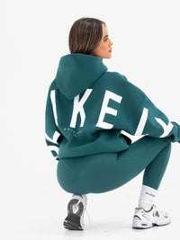 Isabel Oversized Hoodie - Deep Green