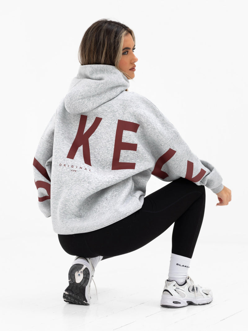 Isabel Oversized Hoodie - Marl Grey