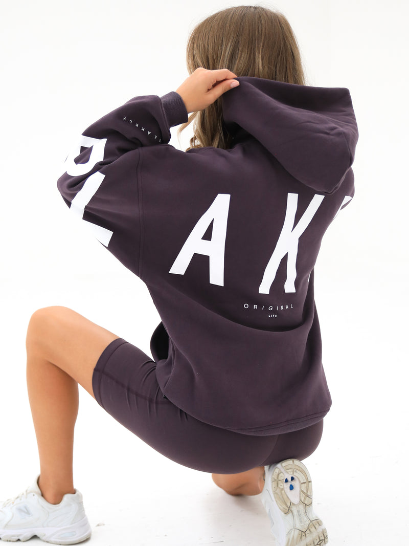 Isabel Oversized Hoodie - Plum