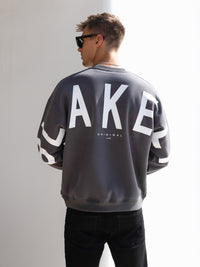 Idris Oversized Jumper - Charcoal