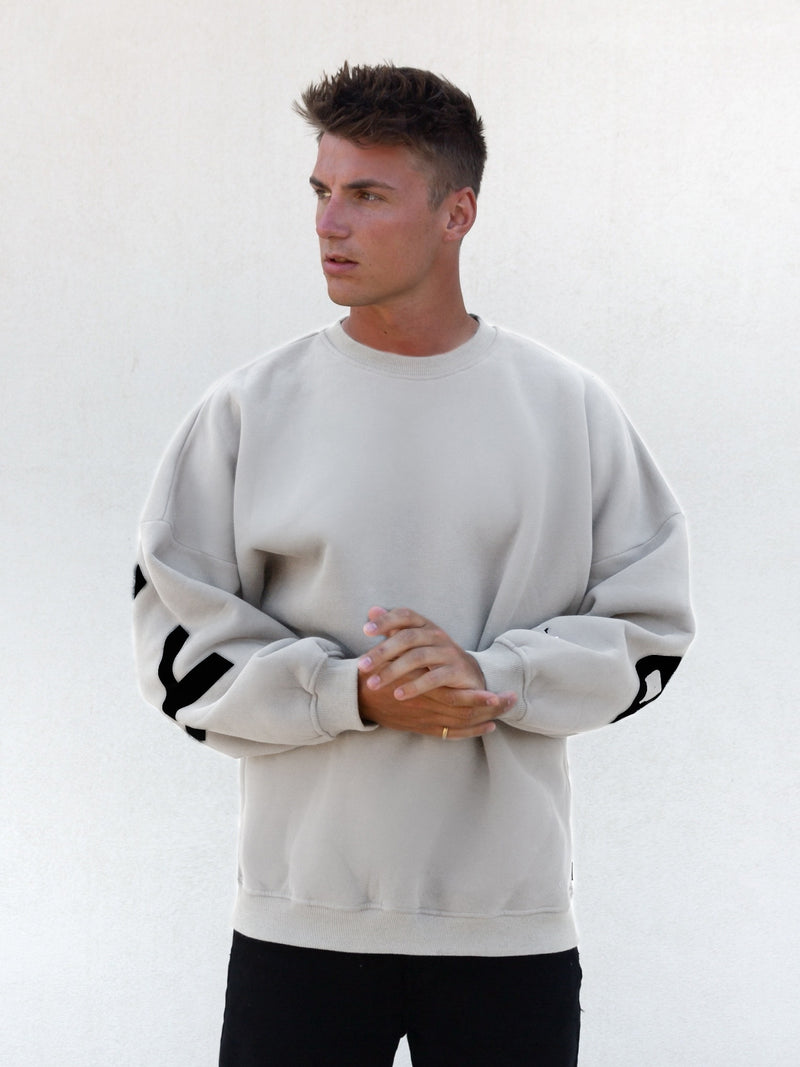 Idris Oversized Jumper - Stone