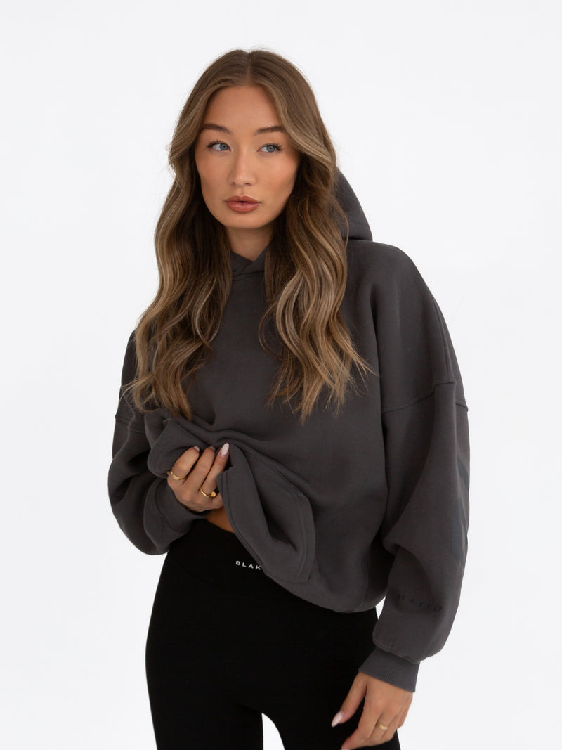 Tonal Isabel Oversized Hoodie - Charcoal