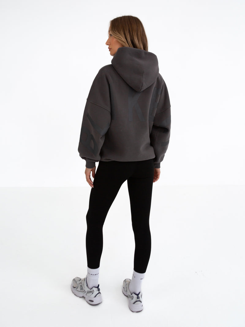 Tonal Isabel Oversized Hoodie - Charcoal