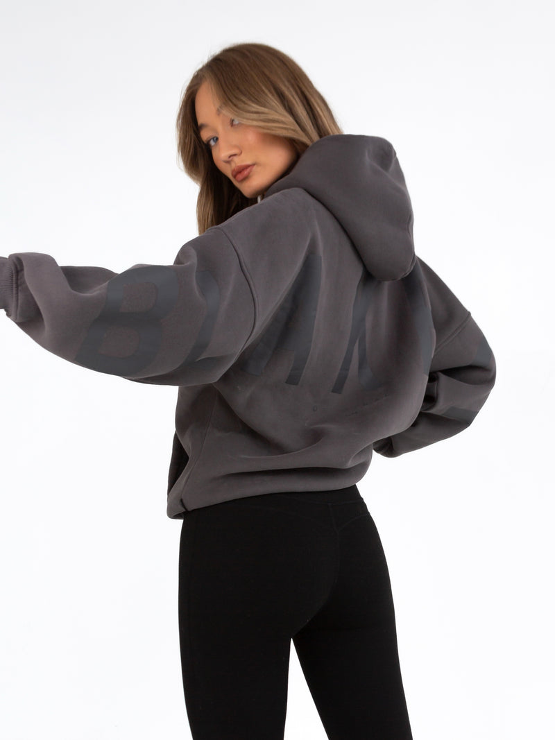 Tonal Isabel Oversized Hoodie - Charcoal