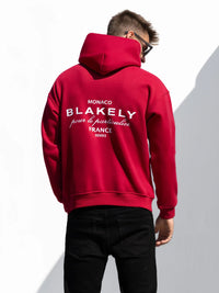 Monaco Relaxed Hoodie - Red