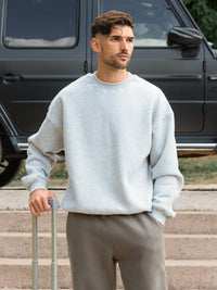 Blakely Basic Relaxed Jumper - Marl Grey