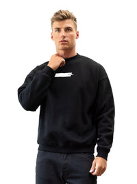 Kobe Italic Relaxed Jumper - Black