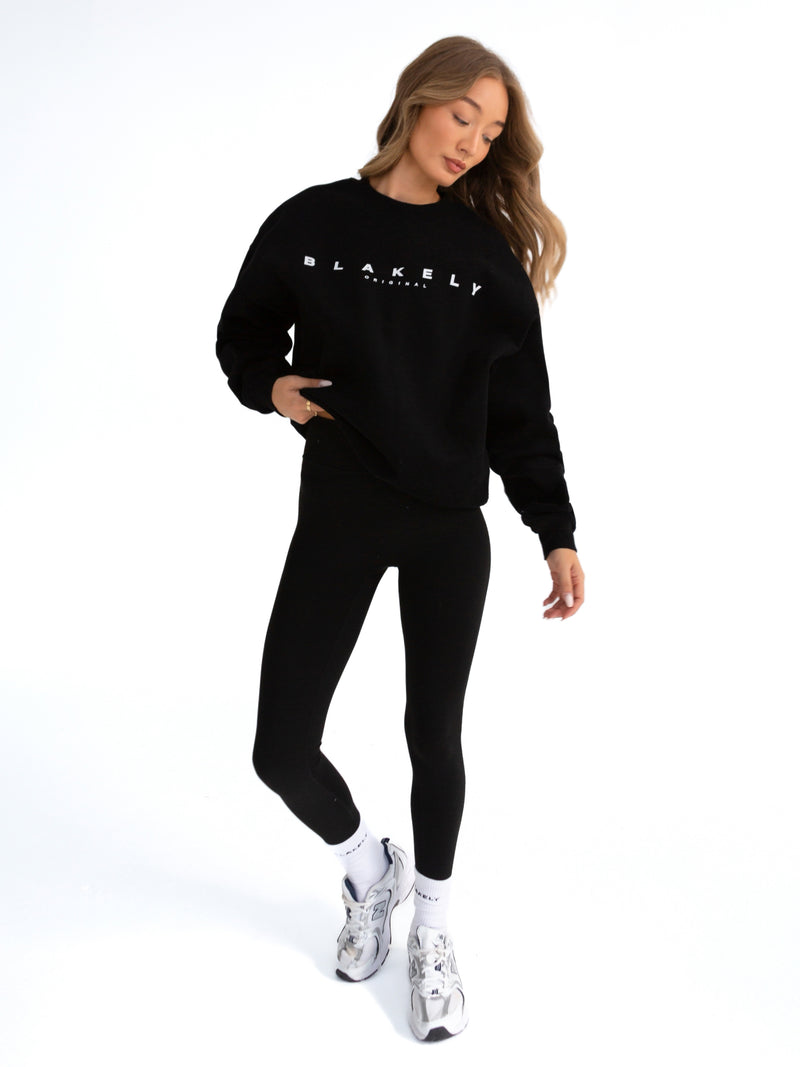 Composure Oversized Jumper - Black