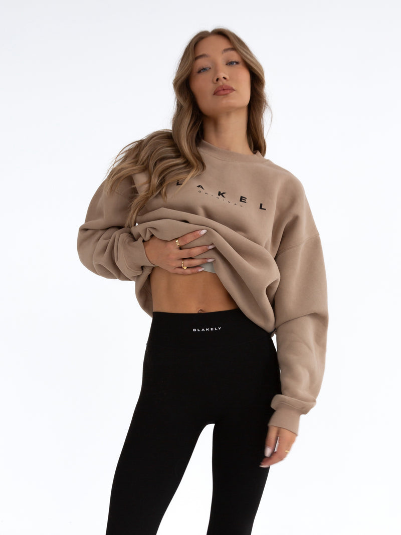 Composure Oversized Jumper - Tan