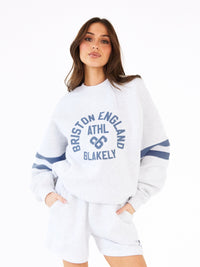 Briston Oversized Jumper - Marl White