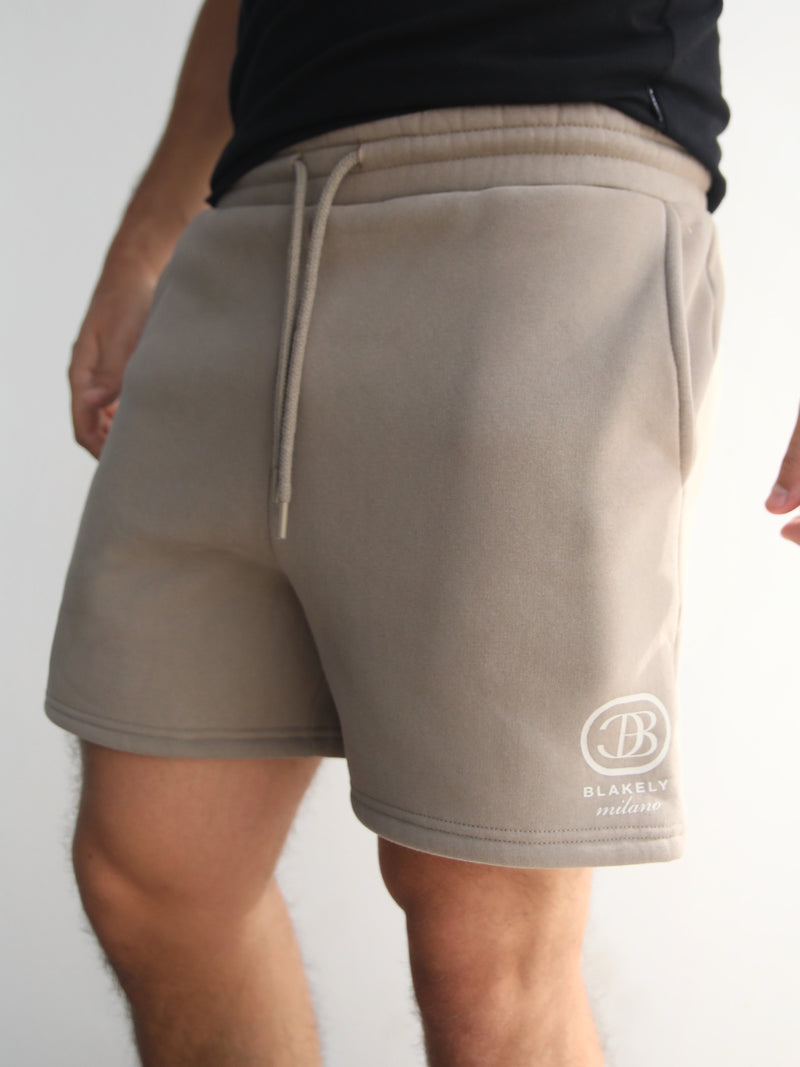 Milano Relaxed Jogger Shorts - Light Brown