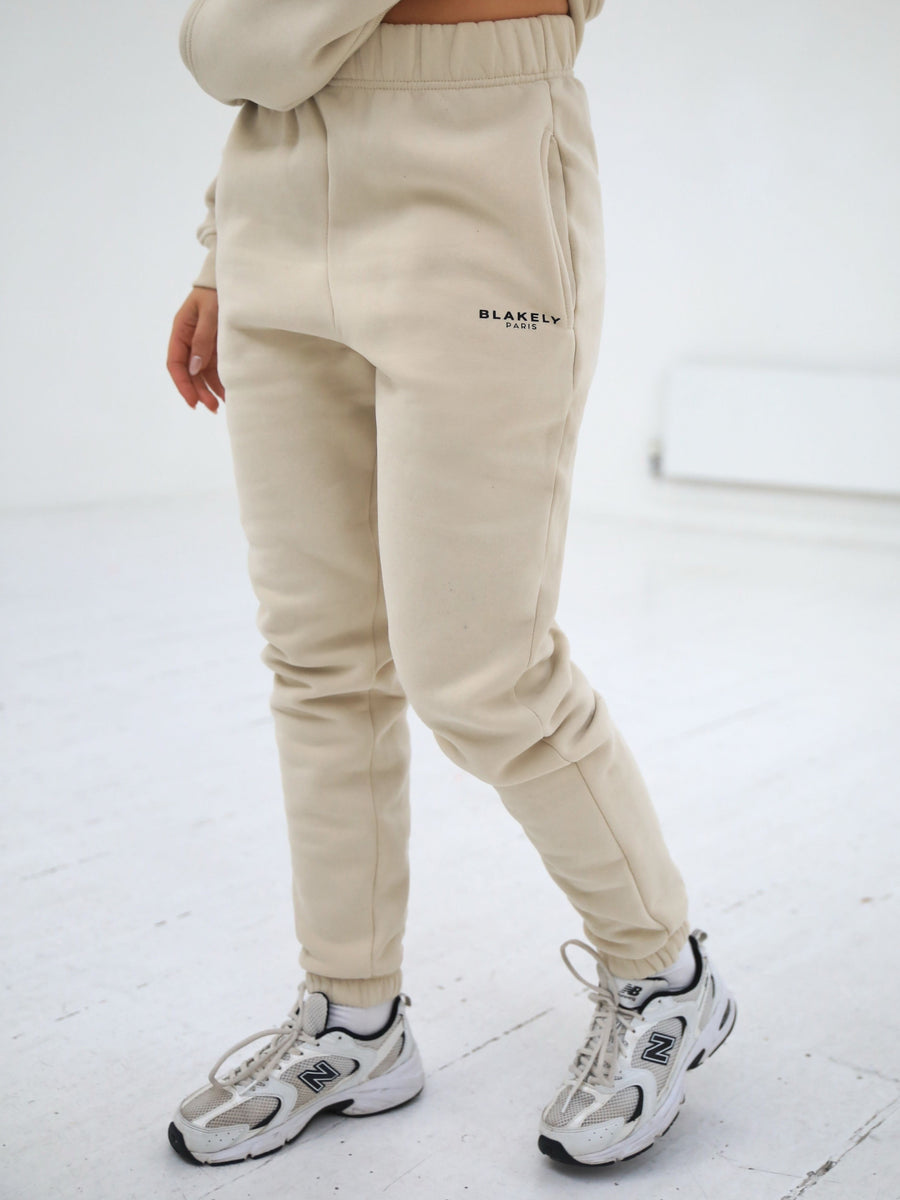 Beige on sale sweat pants