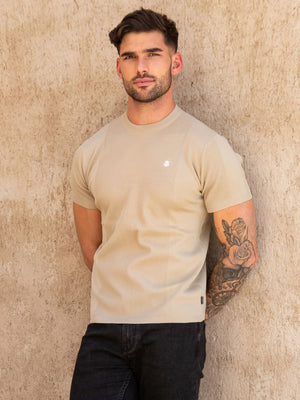 Layton Textured T-Shirt - Tan