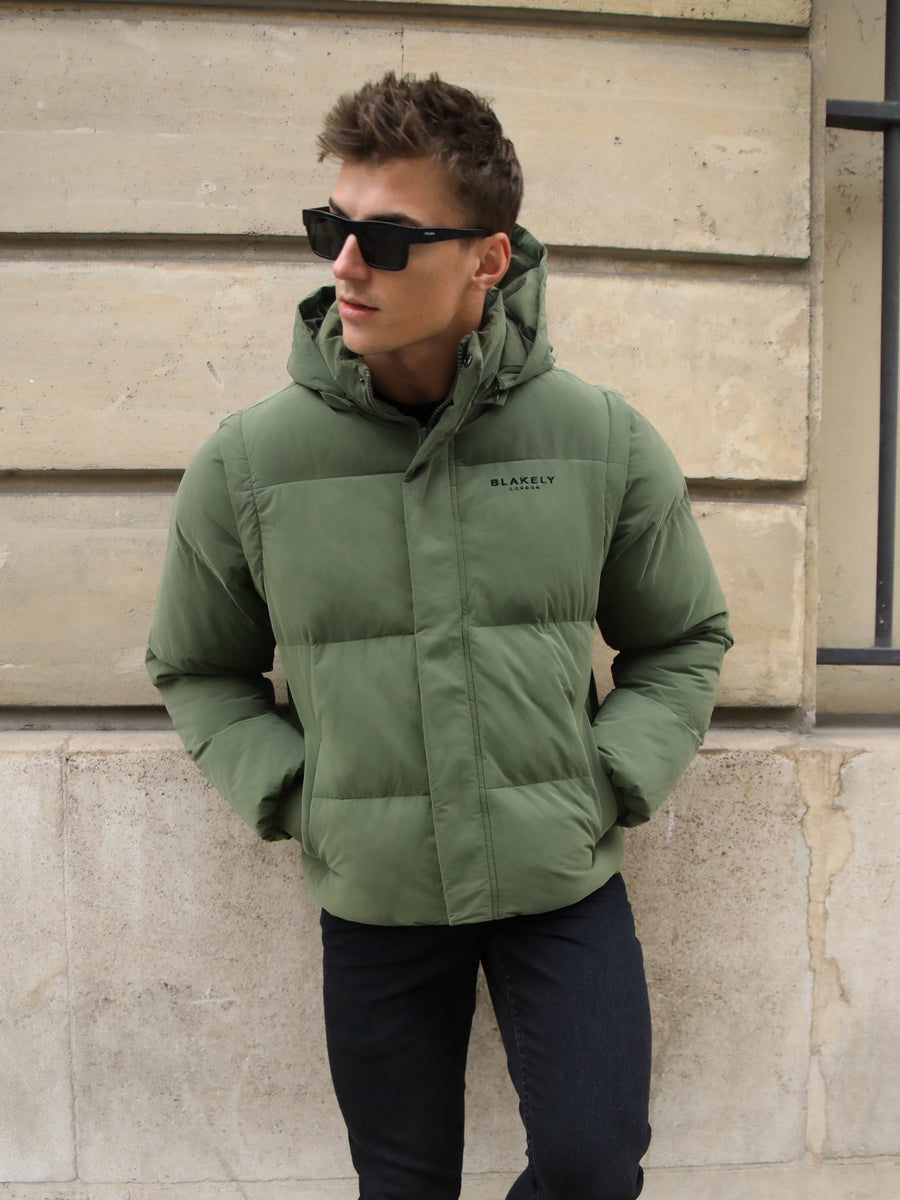 Buy Blakely Ultimate Multiway Khaki Green Puffer Coat