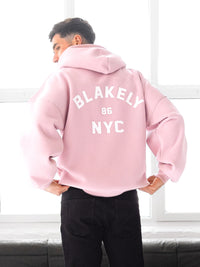 NYC Relaxed Hoodie - Pink
