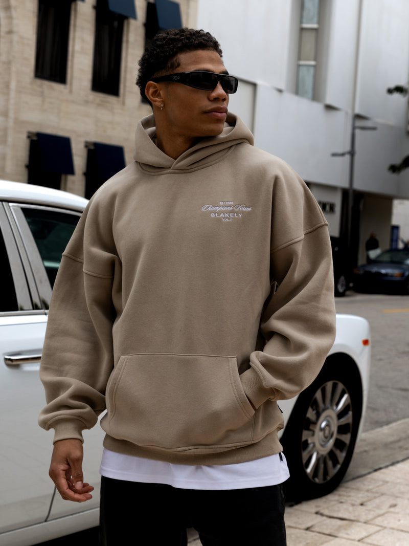 Champions Relaxed Hoodie - Washed Khaki