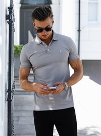 Conrad Polo Shirt - Stone Grey