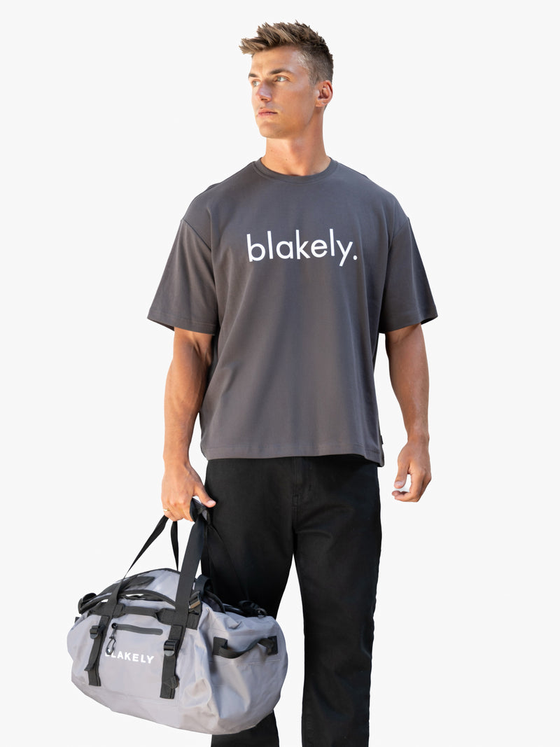 Logo Unfitted T-Shirt - Charcoal