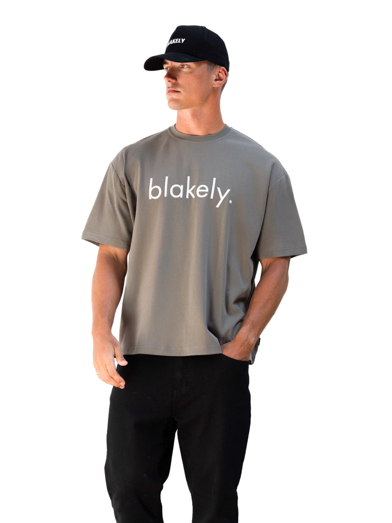 Logo Unfitted T-Shirt - Washed Khaki