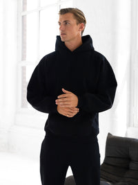 Blakely Basic Relaxed Hoodie - Black