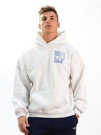 Brooklyn 610 Relaxed Hoodie - Marl White