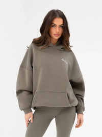 Addie Oversized Hoodie - Safari Green