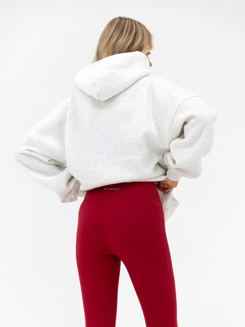 Joah Oversized Hoodie - Marl White