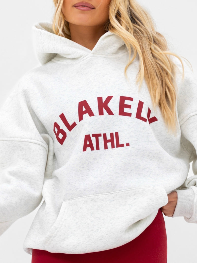 Joah Oversized Hoodie - Marl White