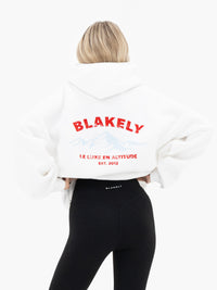 Amari Altitude Oversized Hoodie - Flat White