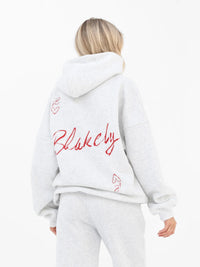 Esme Oversized Hoodie - Marl White