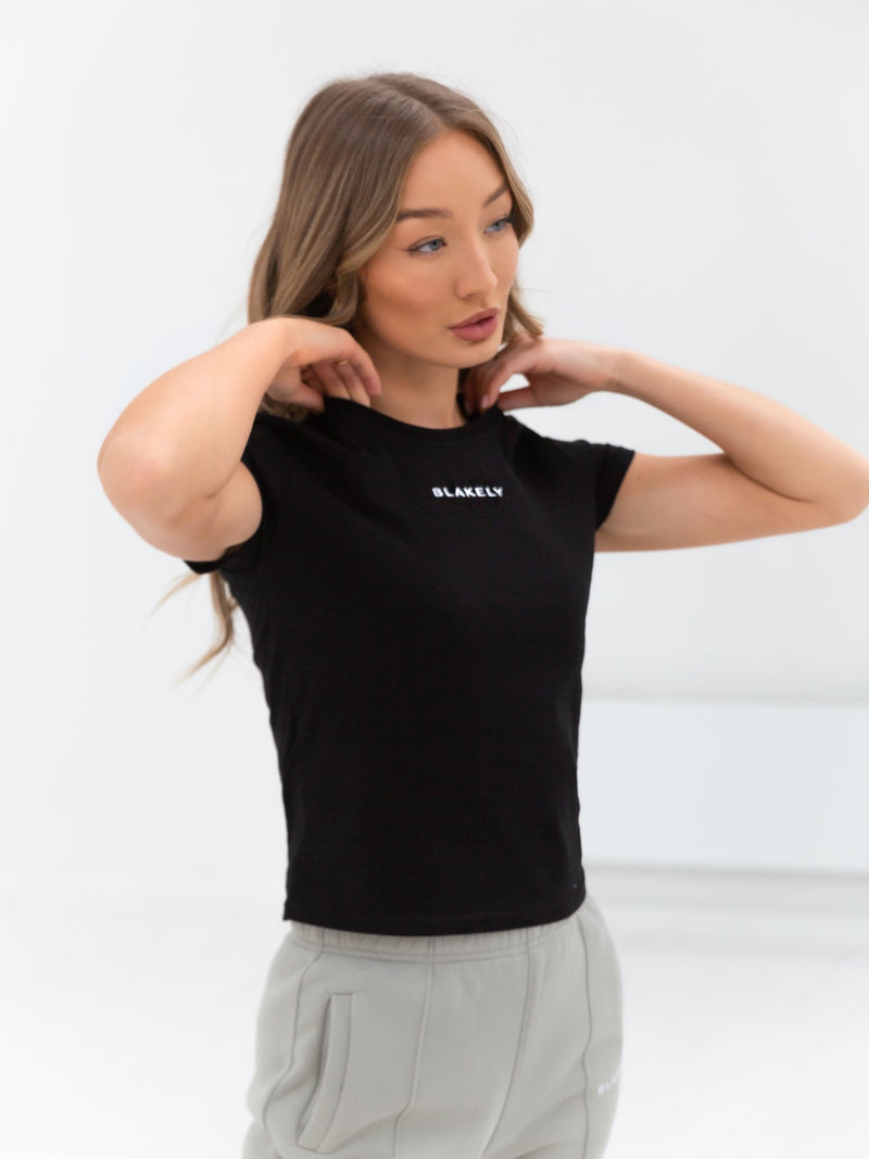 Everyday Cropped T-Shirt - Black