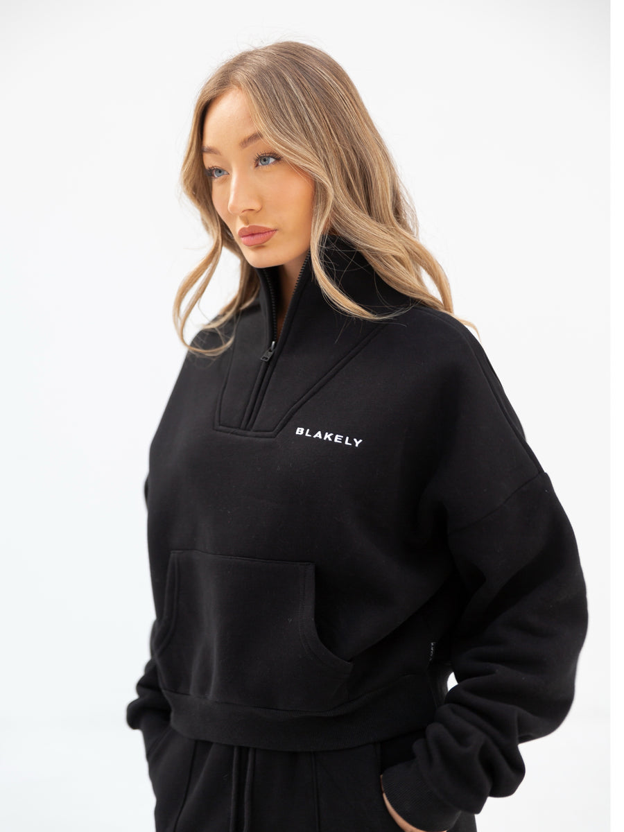 Buy Blakely Black Everyday 1 4 Zip Jumper Free delivery on orders over 70 Blakely Clothing