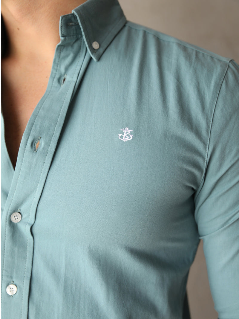 Carson Slim Fit Shirt - Sea Green