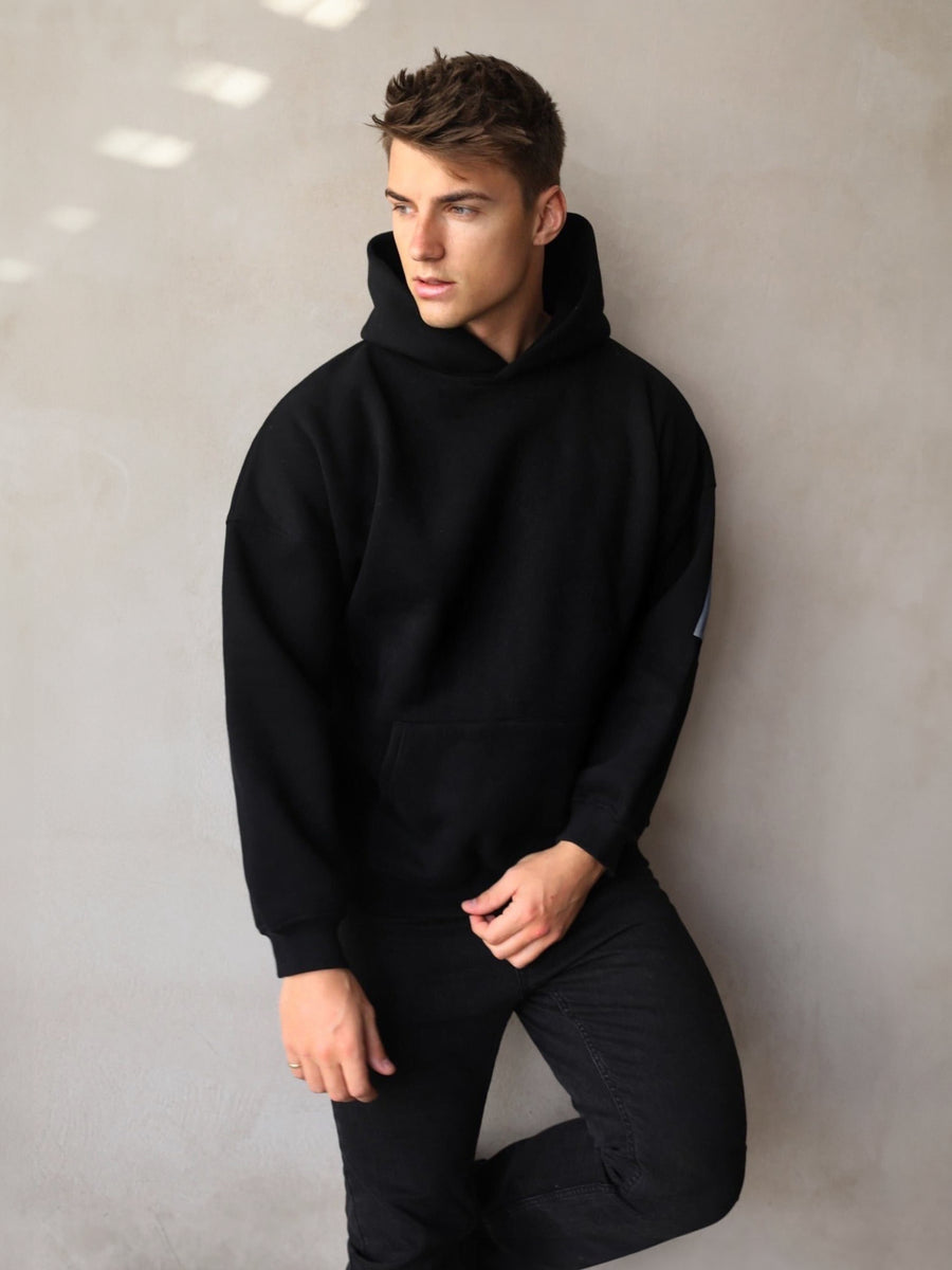 Buy Blakely Black BLKLY Relaxed Hoodie Free delivery on orders over 70