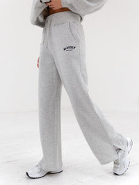 Heritage Wide Leg Sweatpants - Marl Grey