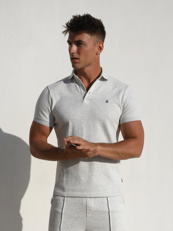 Verona Polo Shirt - Marl White