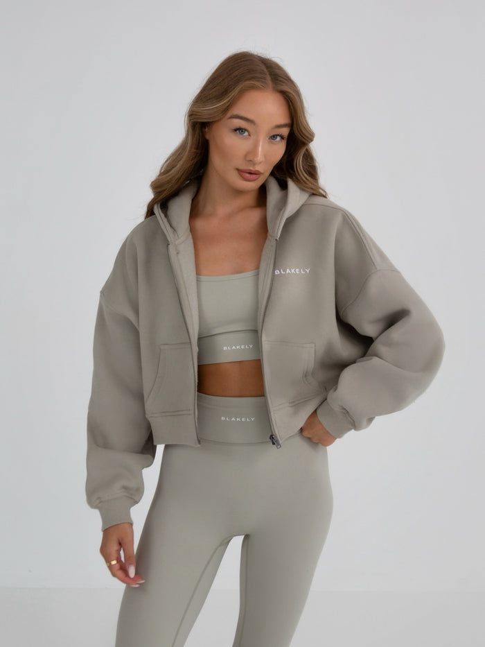 Soho Full Zip Hoodie - Grey