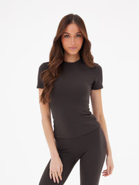 Lucia Baby Tee - Espresso Brown