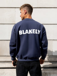 Declan Relaxed Jumper - True Navy